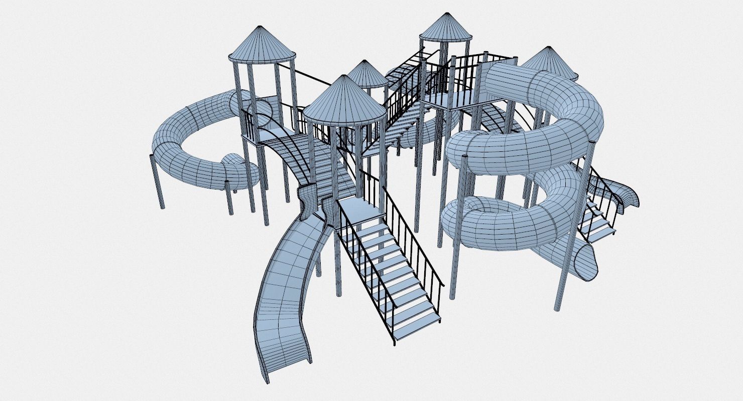 Giant childrens slides 3D model_10