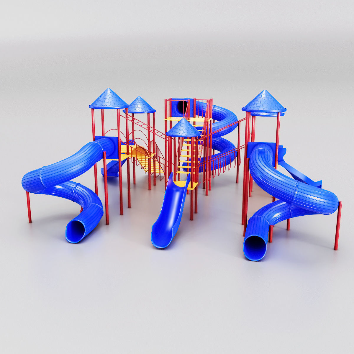 Giant childrens slides 3D model_7