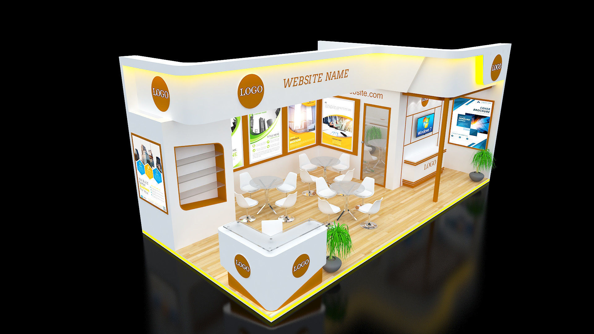 Exhibition Stall Design 3D model_3