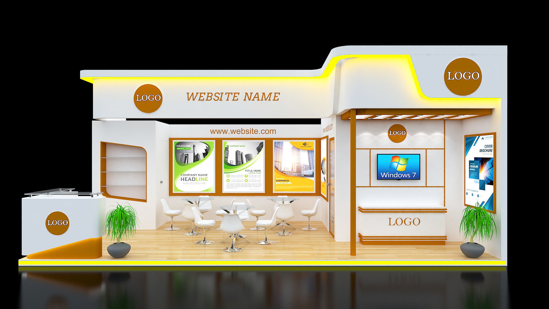 Exhibition Stall Design 3D model_2