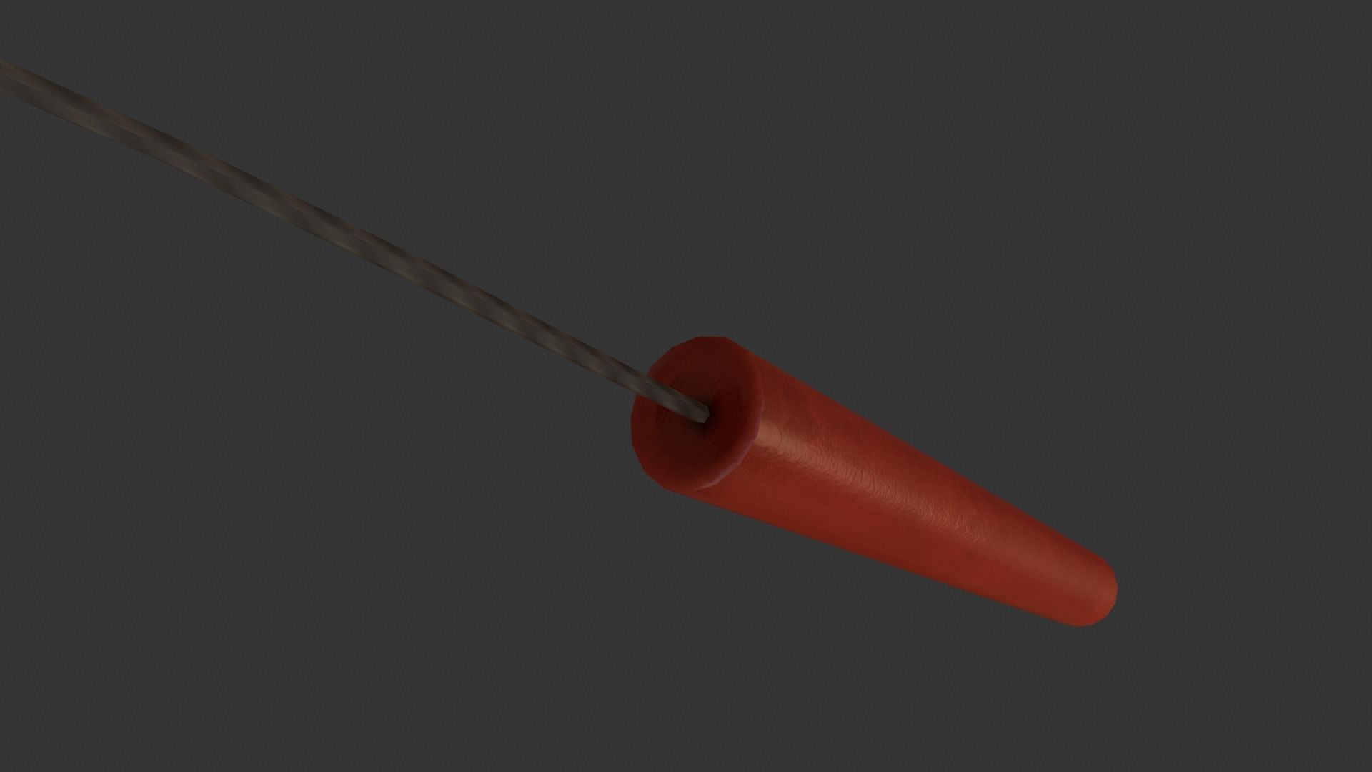 Single Dynamite PBR Low-poly 3D model_3