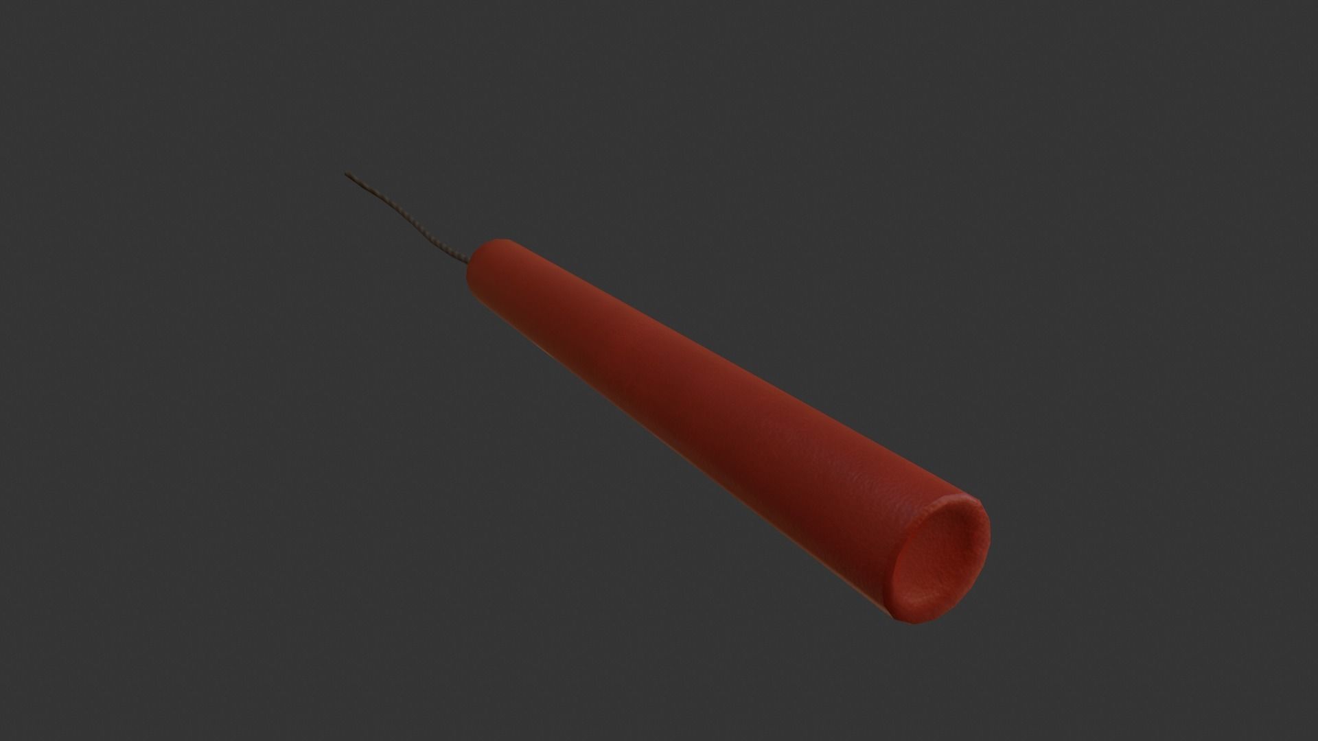 Single Dynamite PBR Low-poly 3D model_1