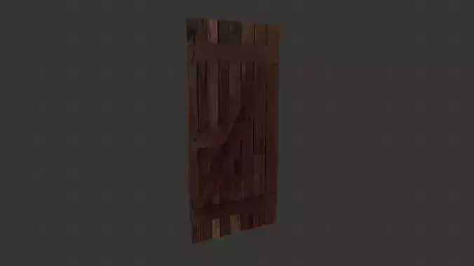 Medieval Wooden Door PBR