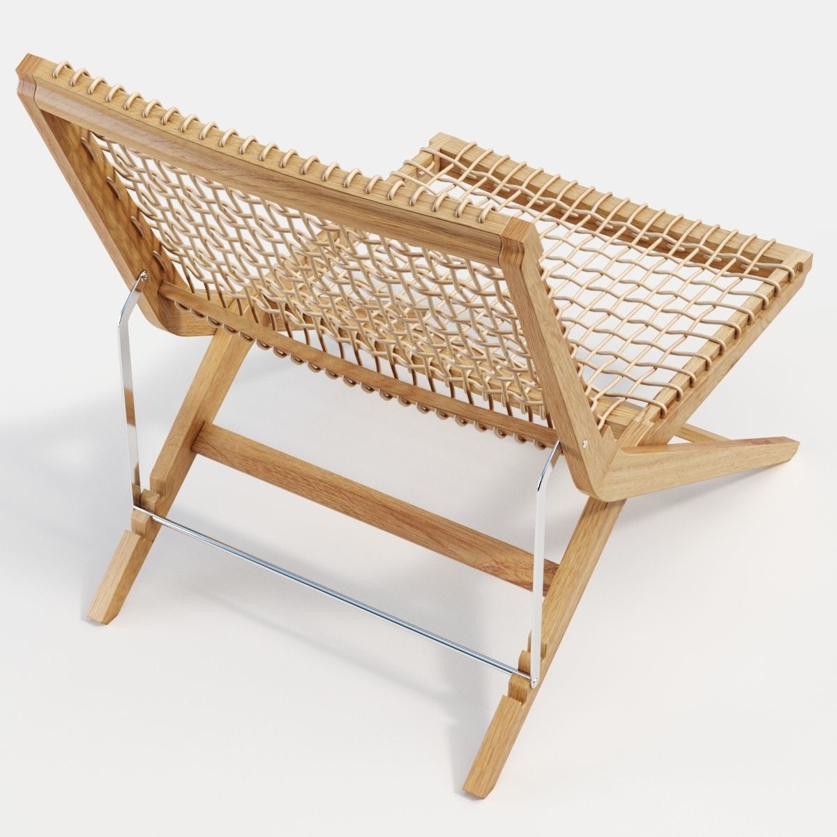 Unopiu Synthesis folding deckchair 3D model_3