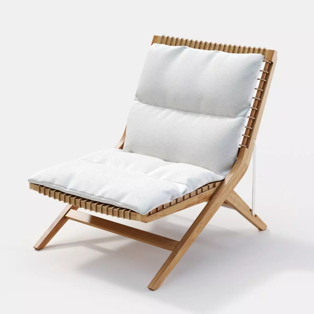 Unopiu Synthesis folding deckchair 3D model_0