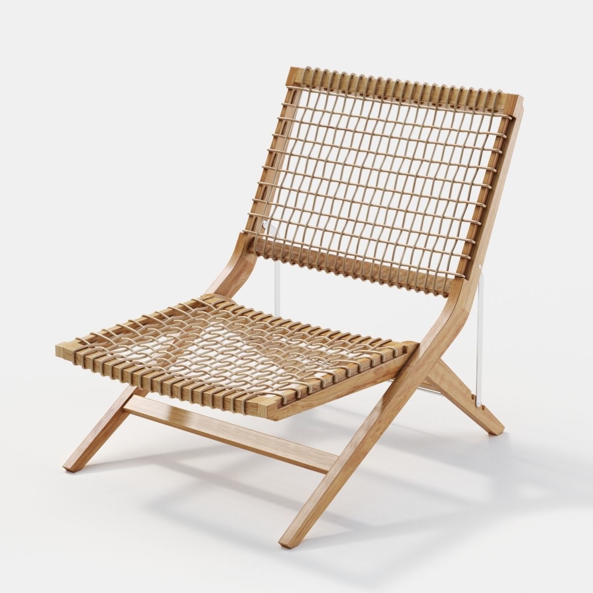 Unopiu Synthesis folding deckchair 3D model_1