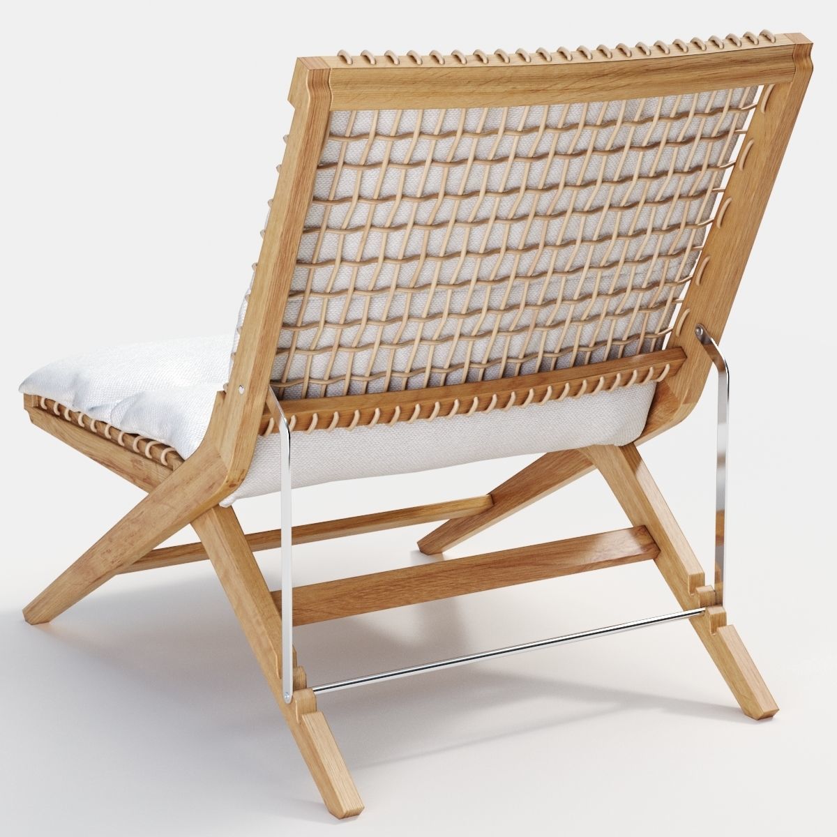 Unopiu Synthesis folding deckchair 3D model_2
