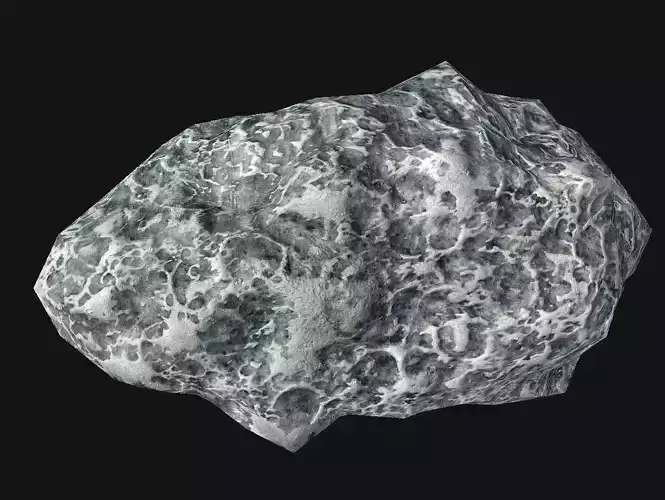 asteroid v4  Low-poly 3D model