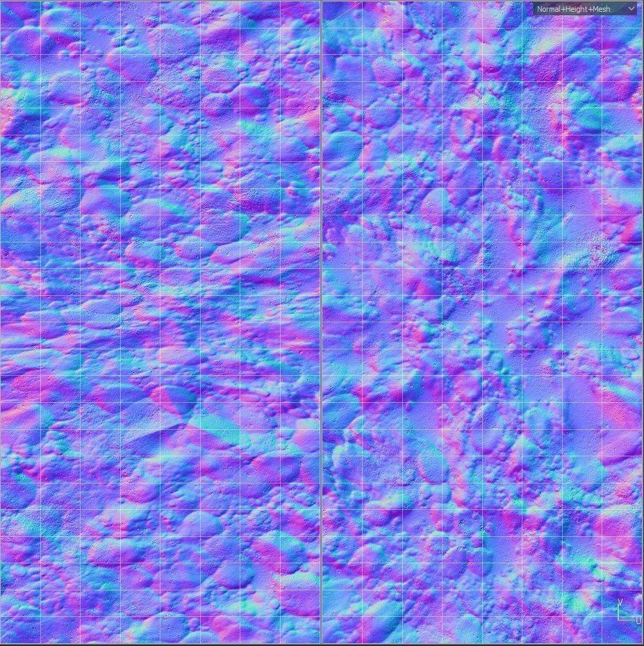 asteroid v4  Low-poly 3D model_8