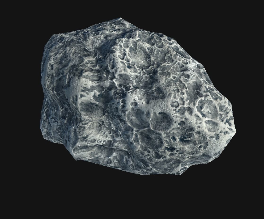 asteroid v4  Low-poly 3D model_2