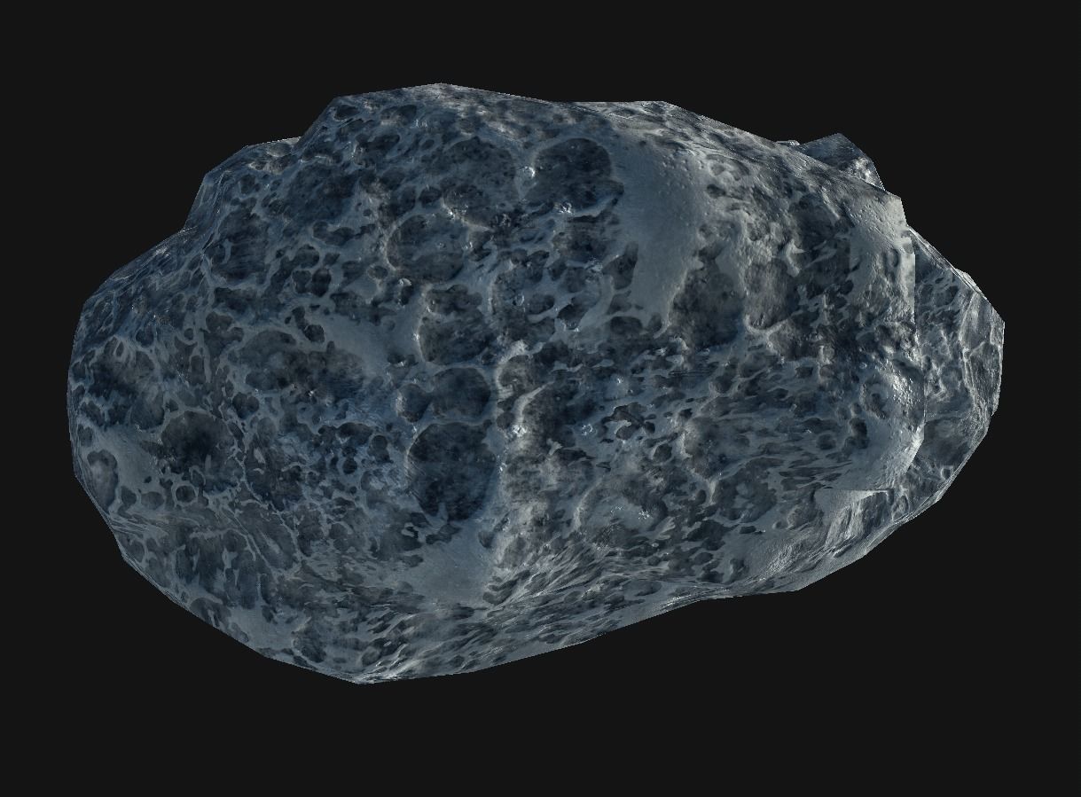 asteroid v4  Low-poly 3D model_5