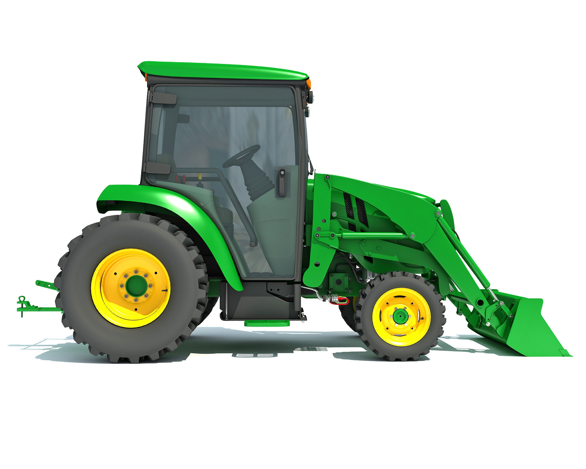 Compact Utility Tractor 3D model_1
