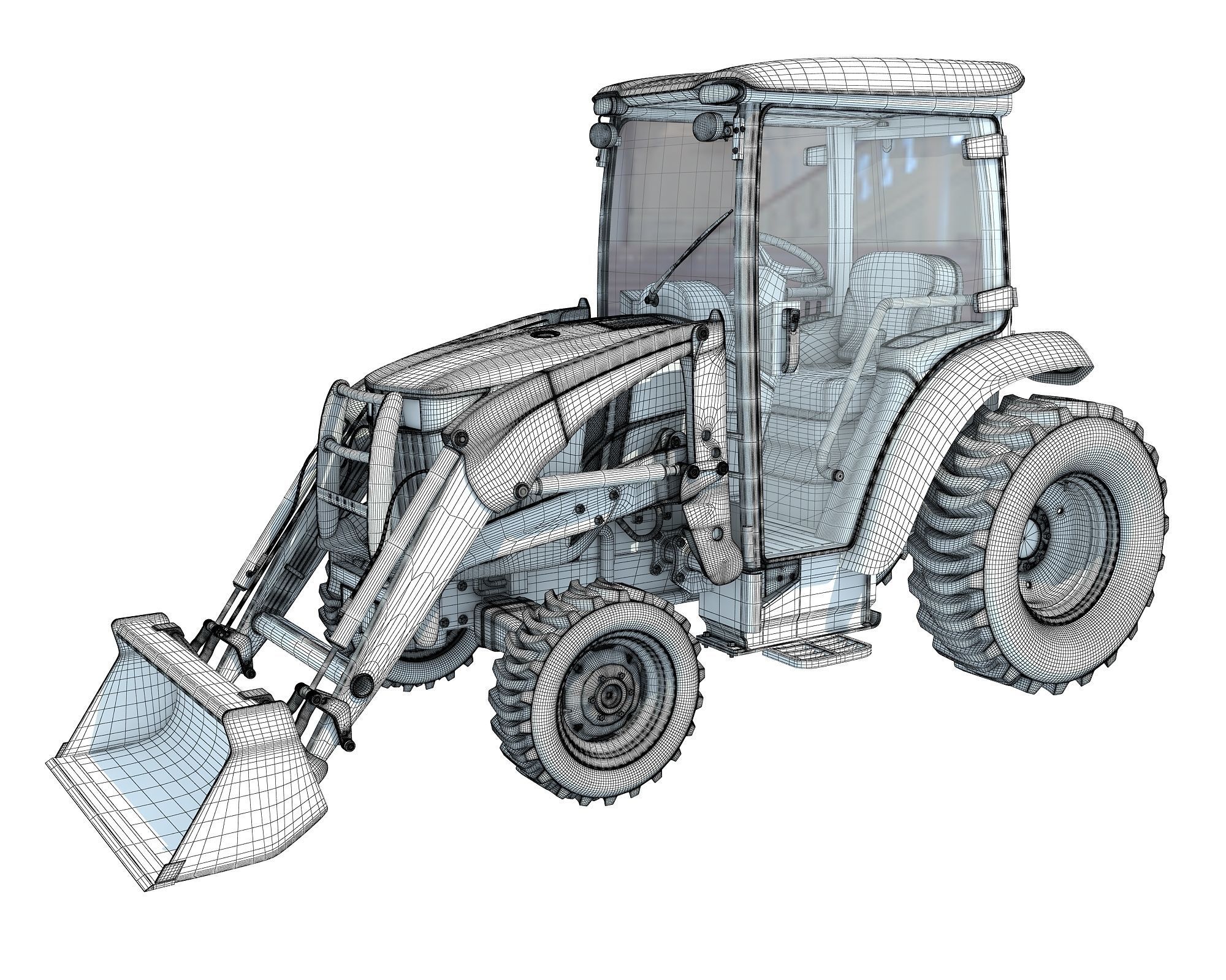 Compact Utility Tractor 3D model_14