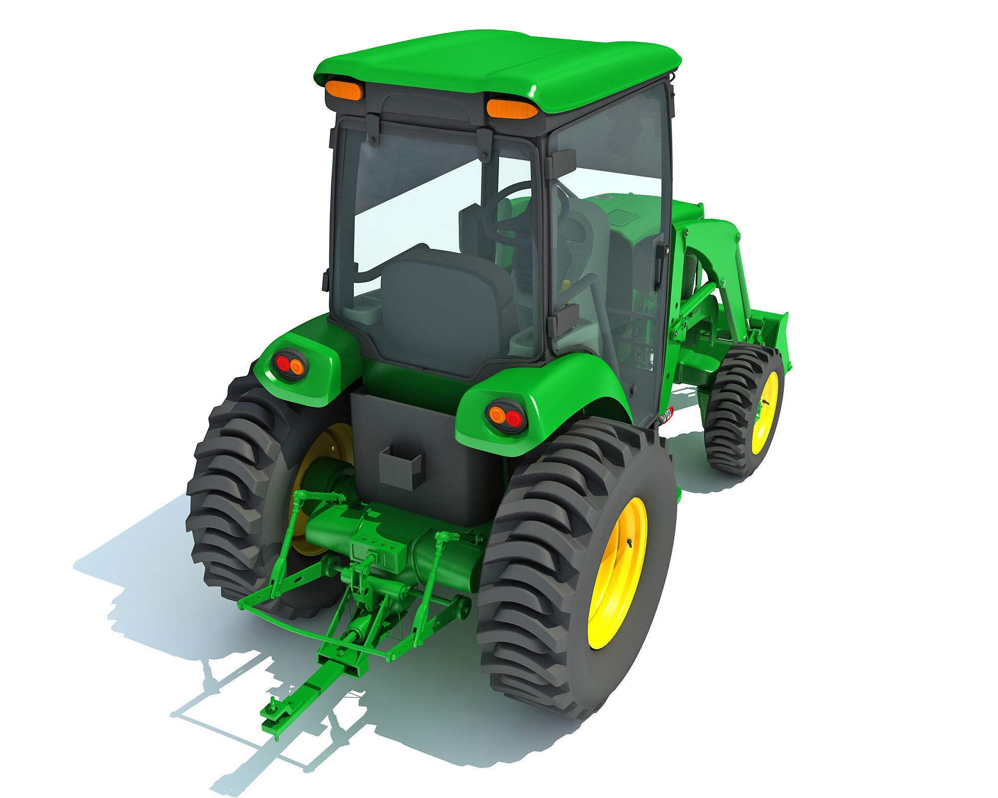 Compact Utility Tractor 3D model_8