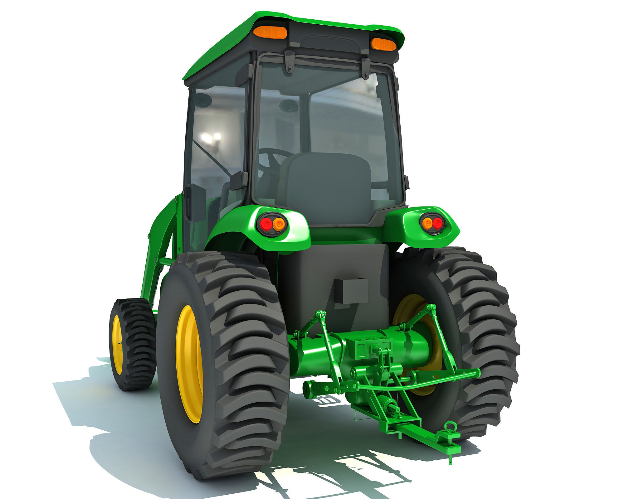 Compact Utility Tractor 3D model_10