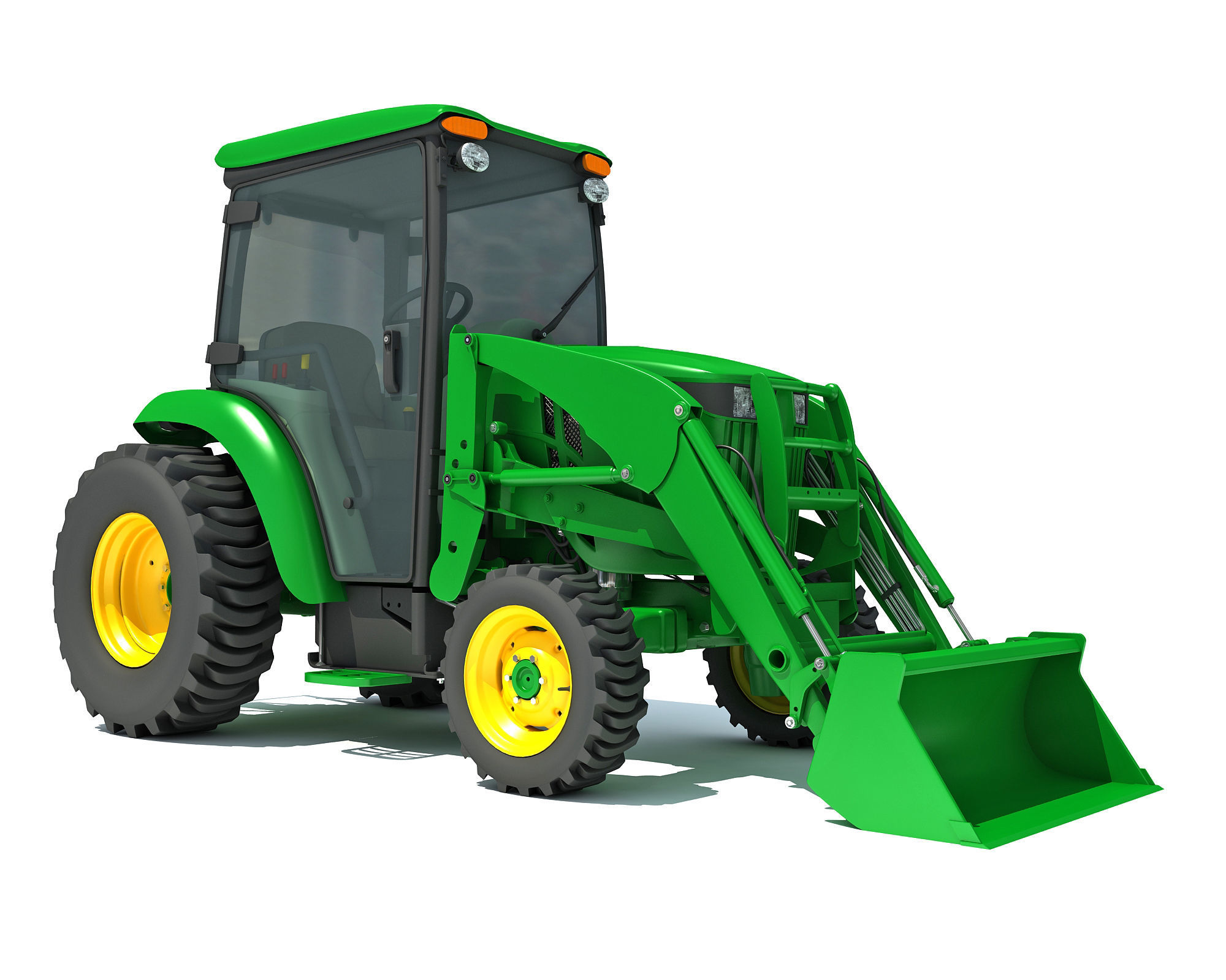 Compact Utility Tractor 3D model_7