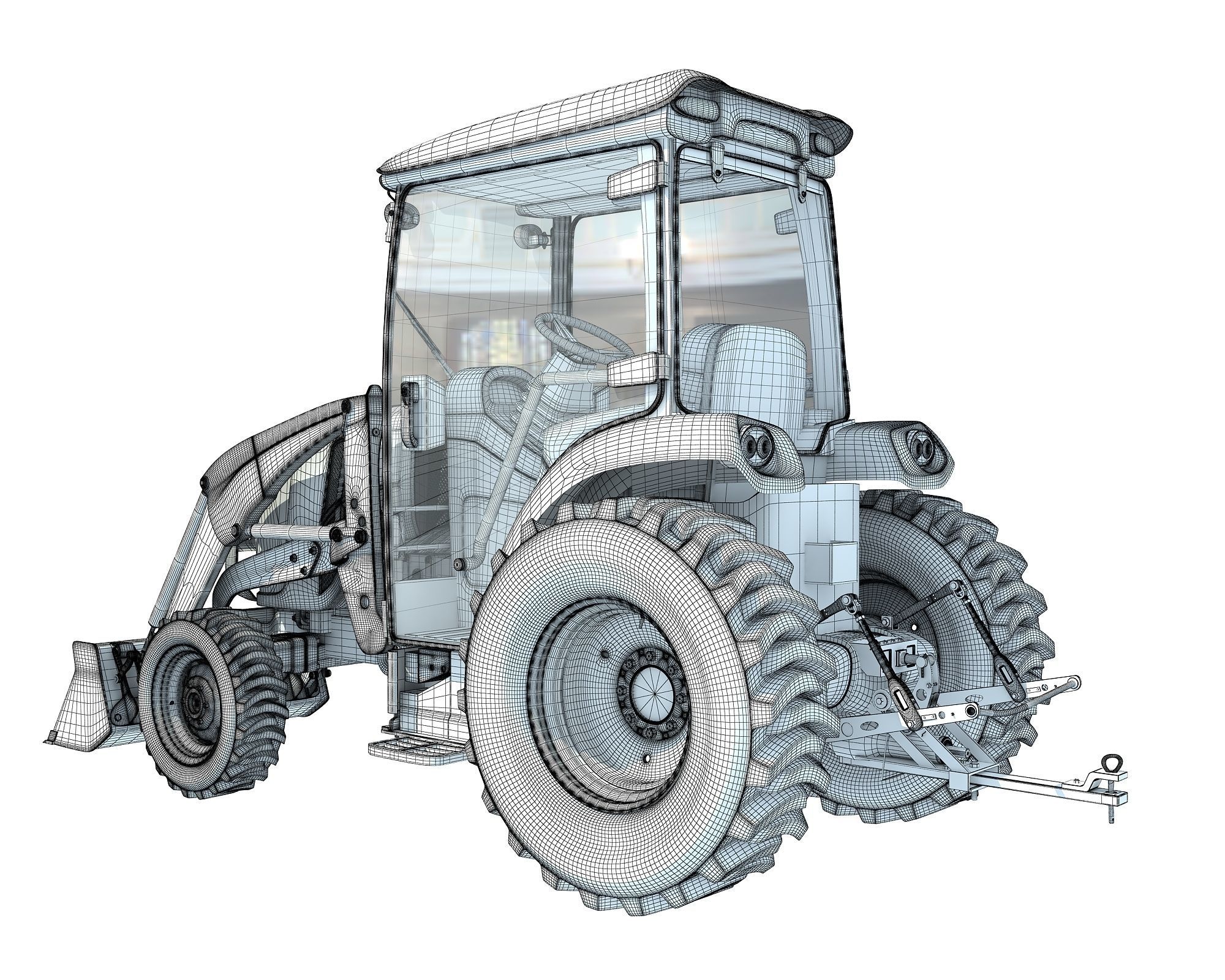 Compact Utility Tractor 3D model_18