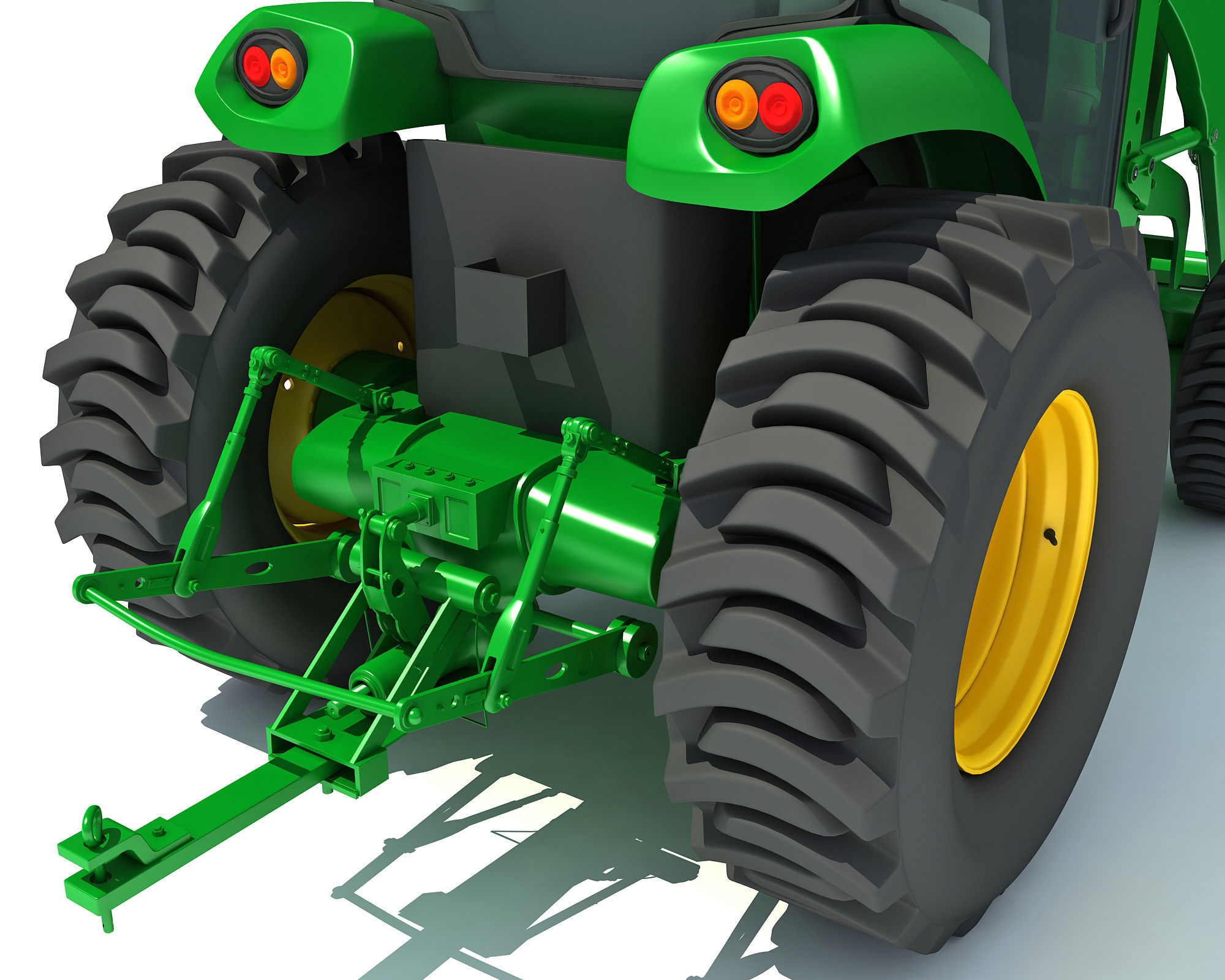 Compact Utility Tractor 3D model_12
