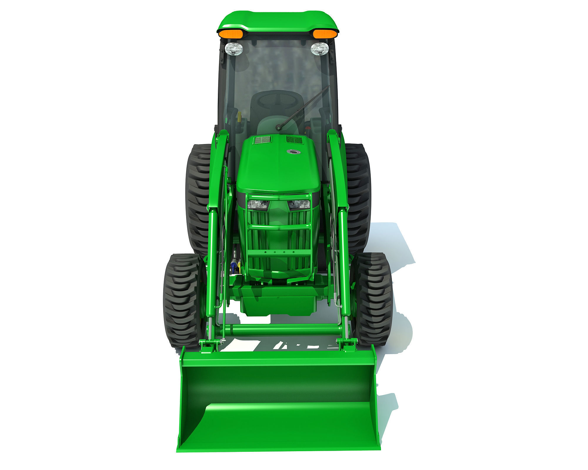Compact Utility Tractor 3D model_9