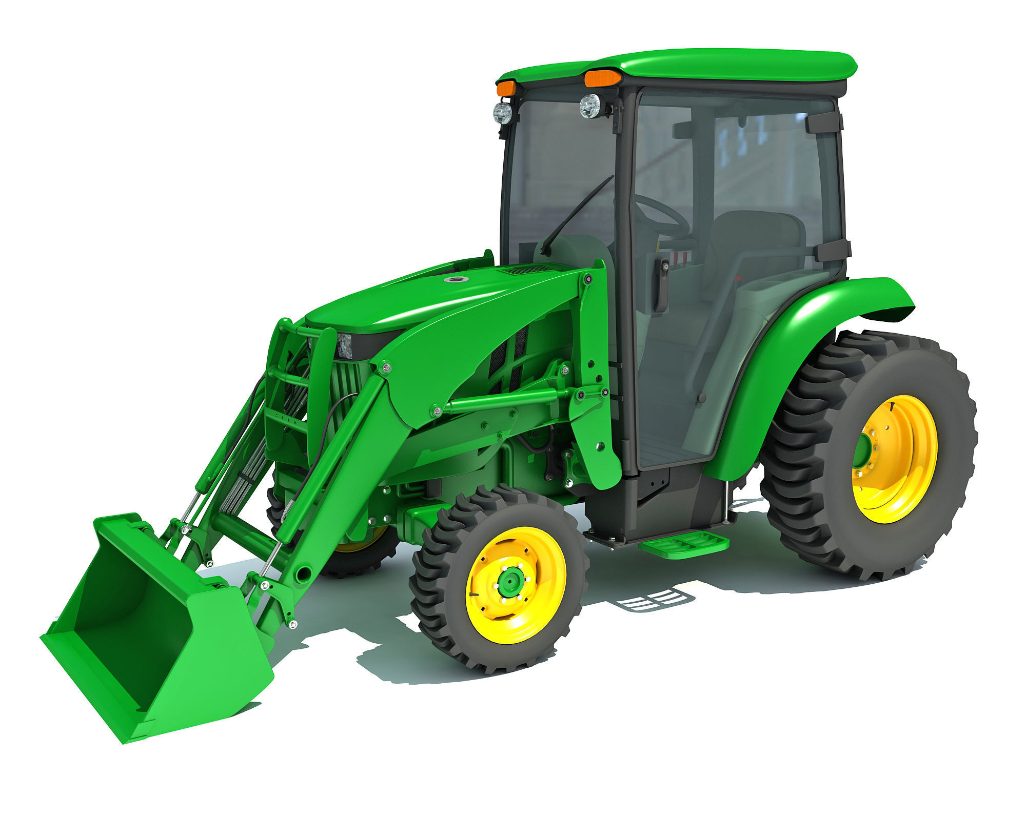 Compact Utility Tractor 3D model_5