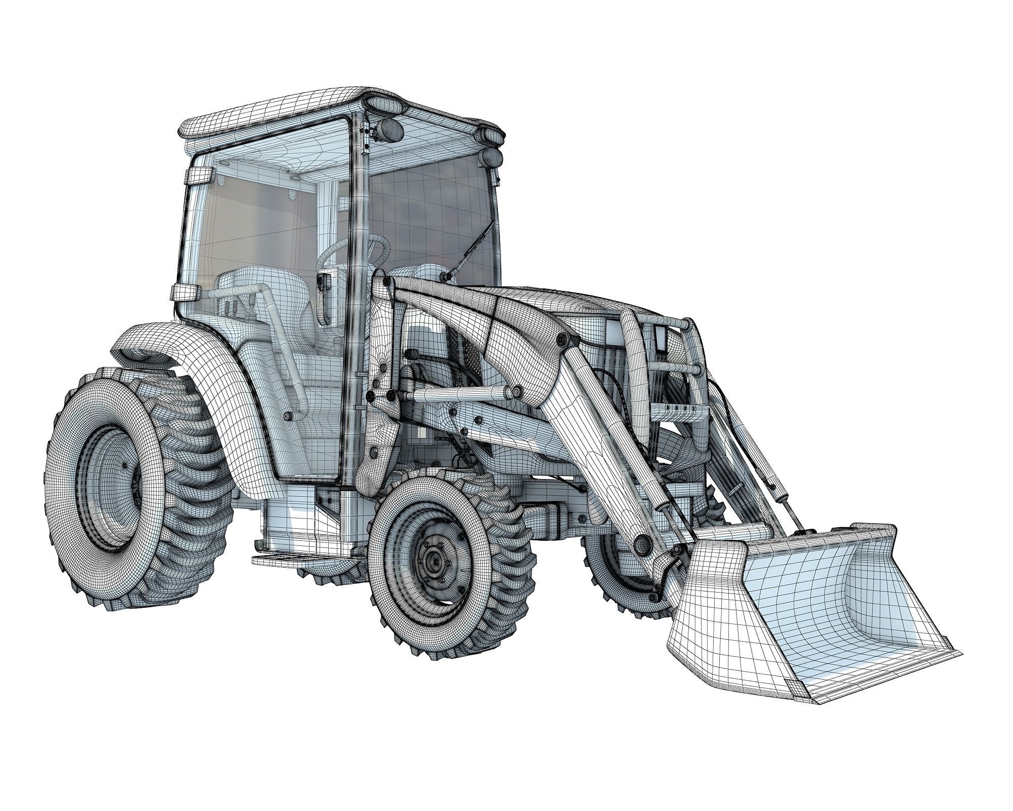 Compact Utility Tractor 3D model_15