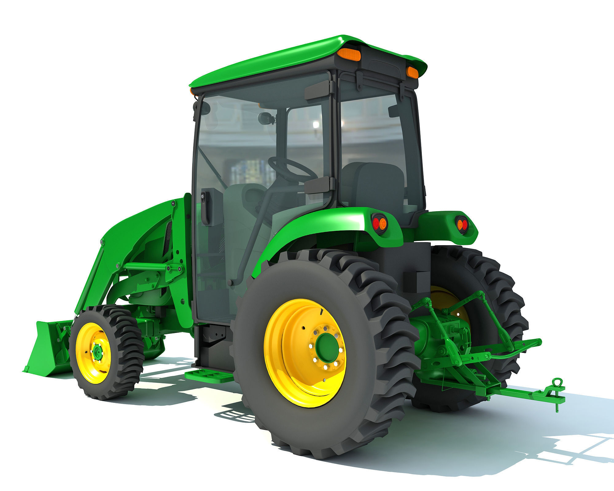 Compact Utility Tractor 3D model_3