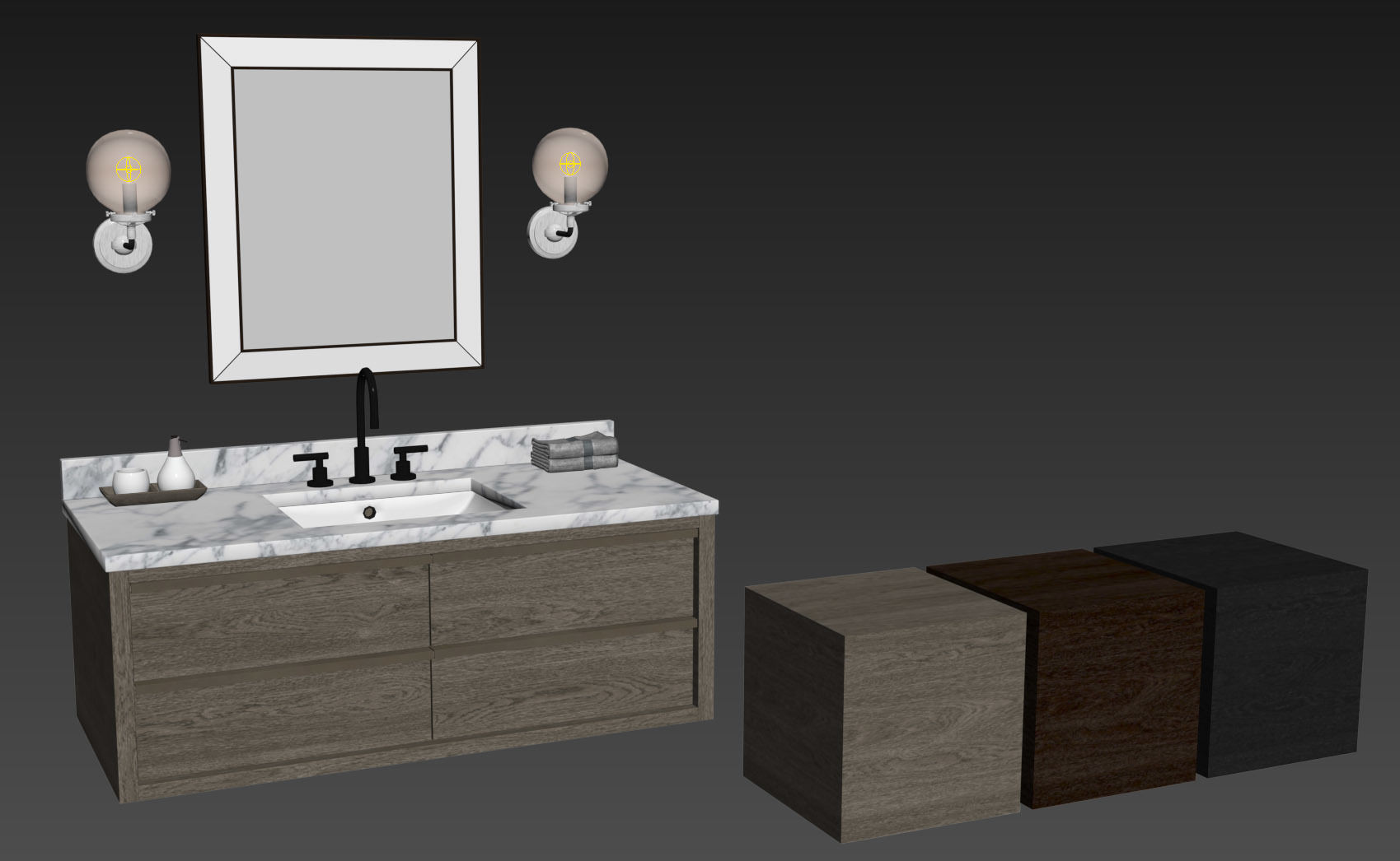 RH BEZIER SINGLE EXTRA-WIDE FLOATING VANITY 3D model_8