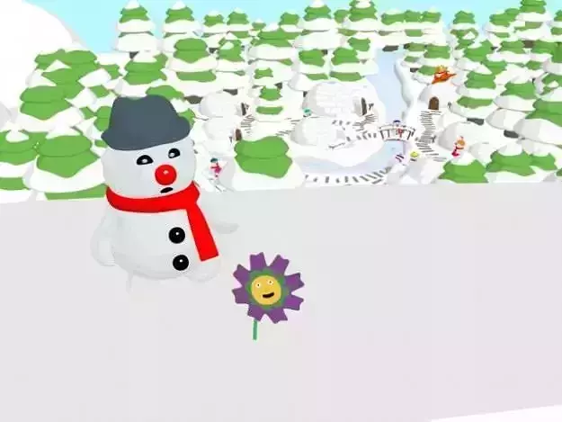 Cartoon complete Bouli Snowman Set