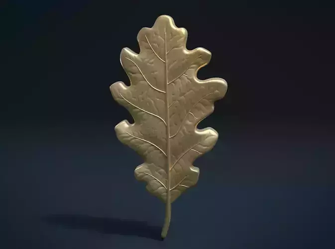 Oak leaf 3D print model