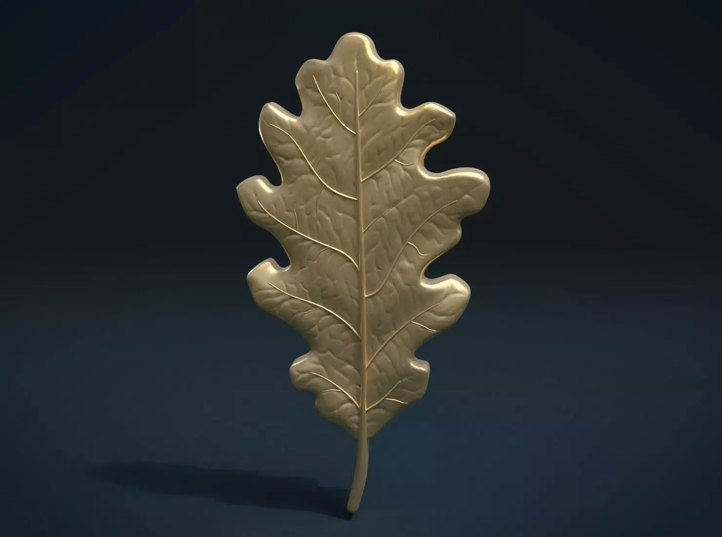 Oak leaf 3D print model_0