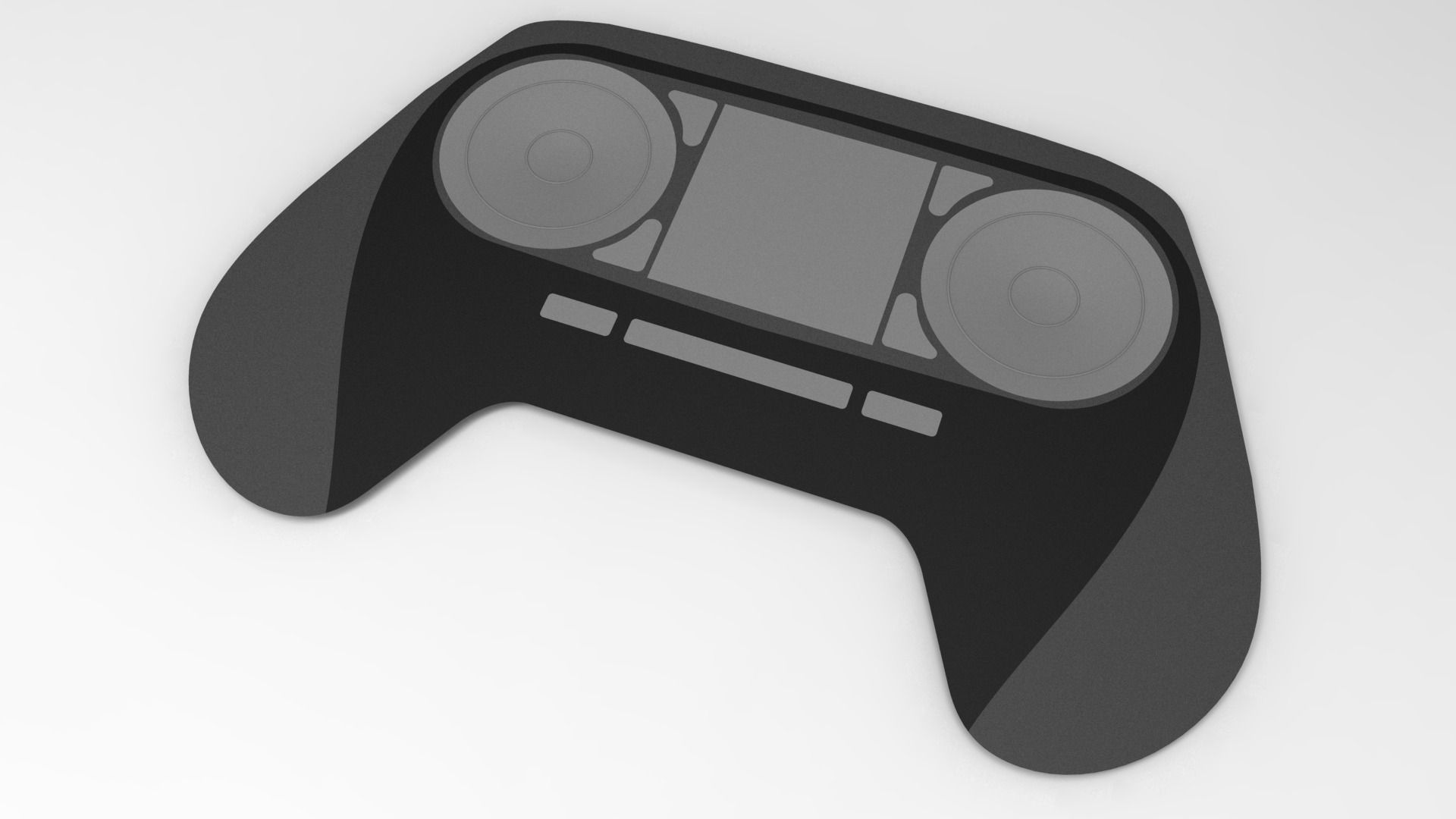 Steam controller Free 3D model_2