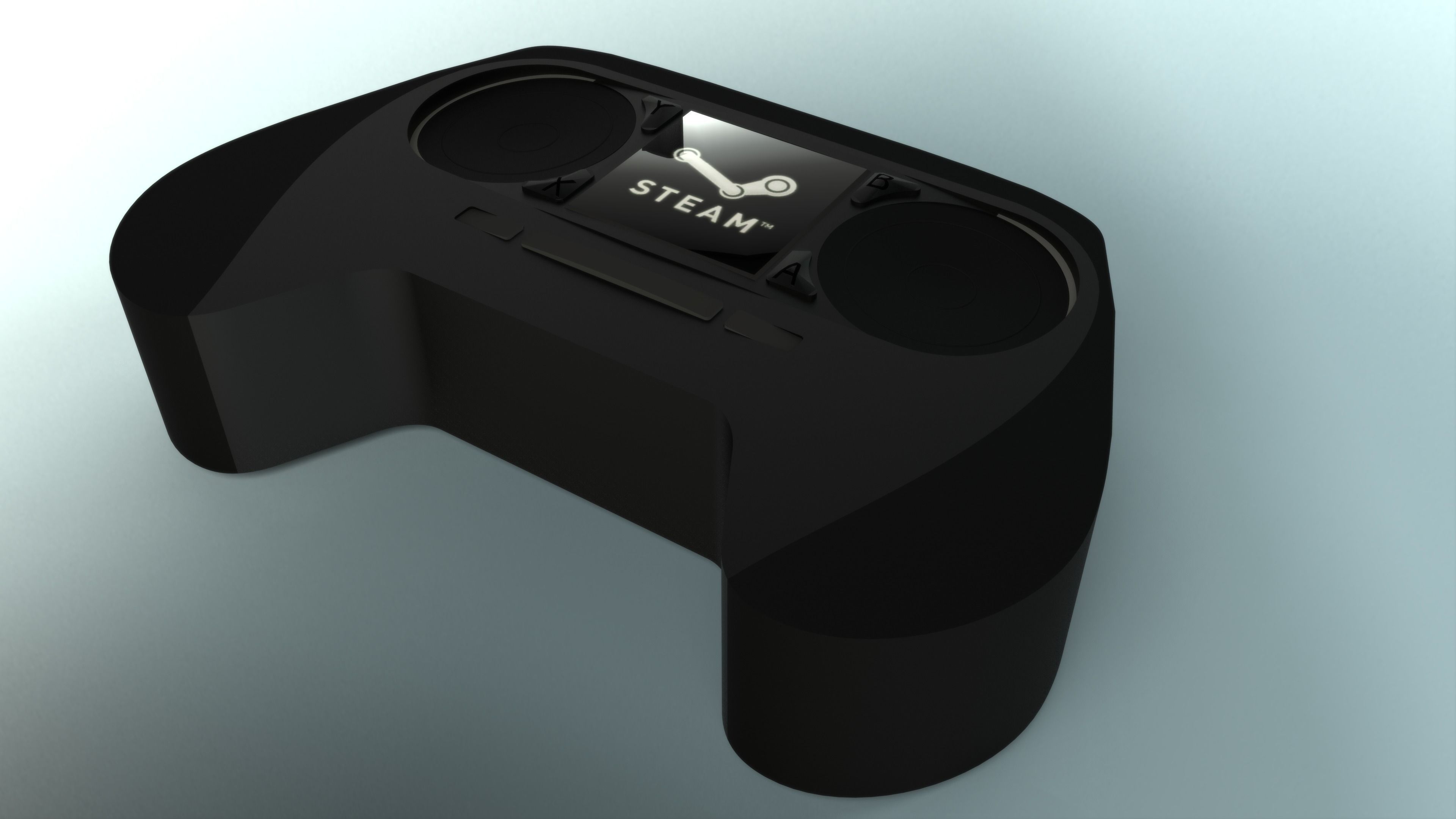 Steam controller Free 3D model_4
