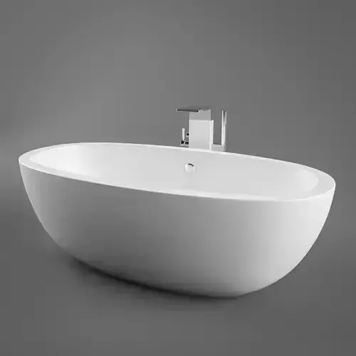 bath NativeStone Avalon 72 and DornBracht shower set