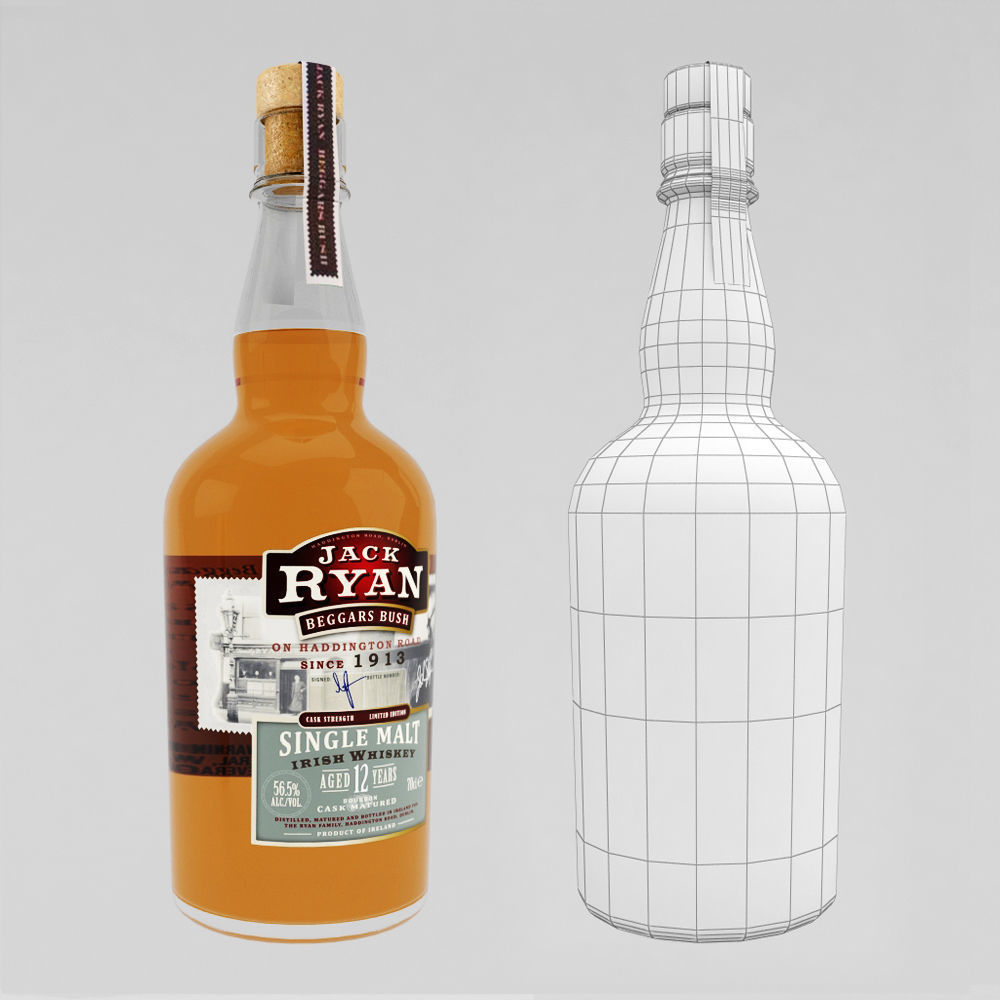 Whiskey Bar Set 3D model_16