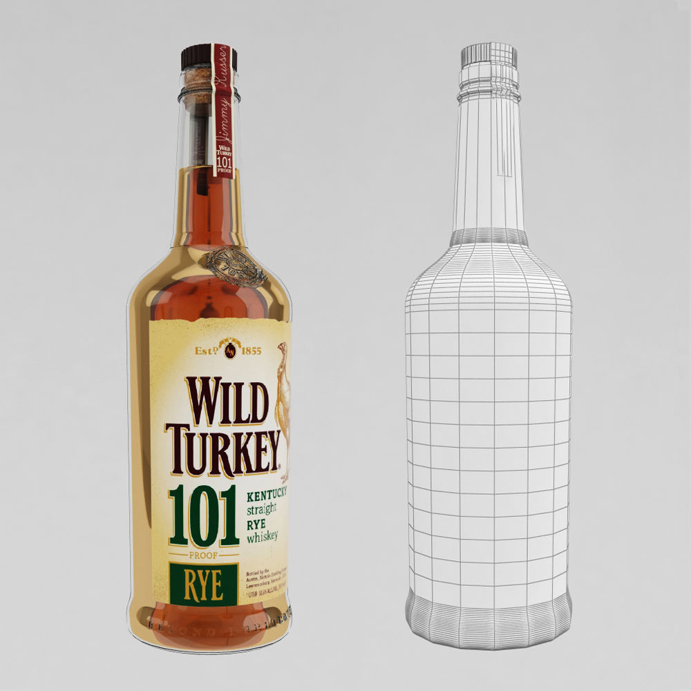 Whiskey Bar Set 3D model_33