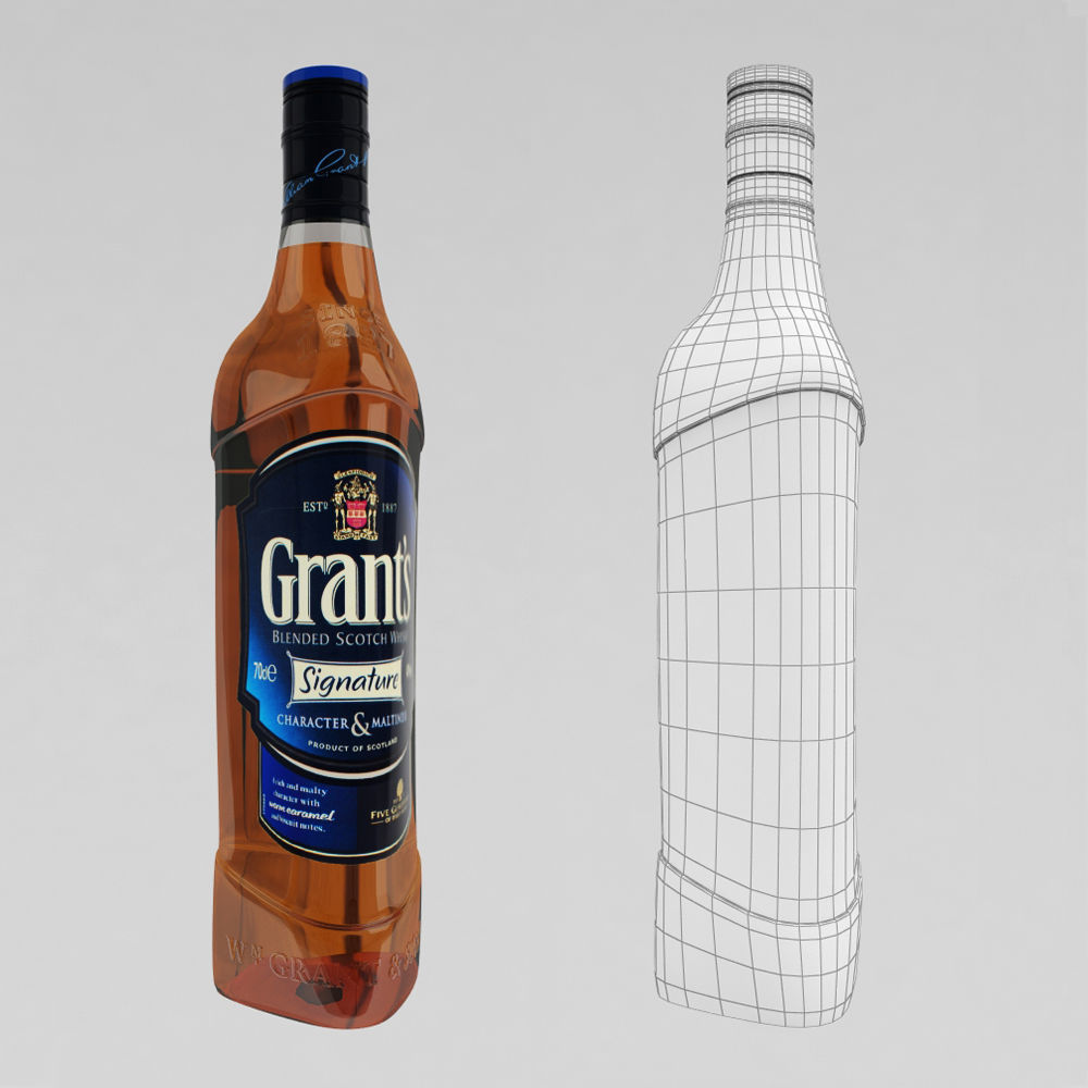 Whiskey Bar Set 3D model_9