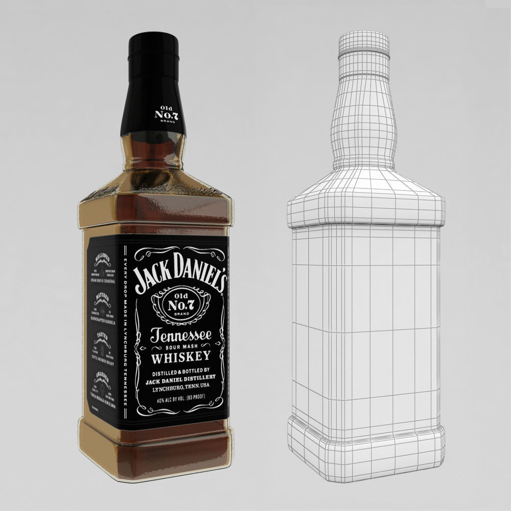 Whiskey Bar Set 3D model_23