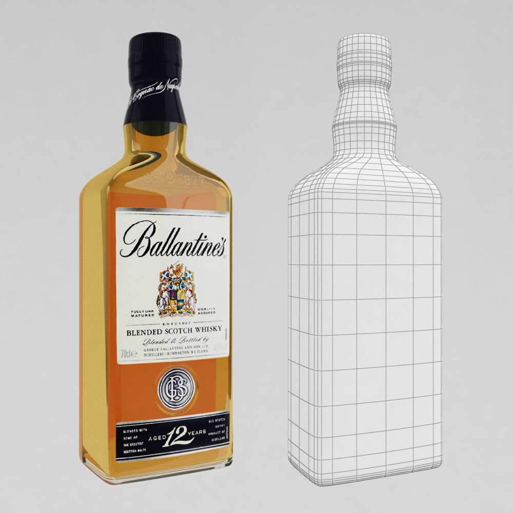 Whiskey Bar Set 3D model_30
