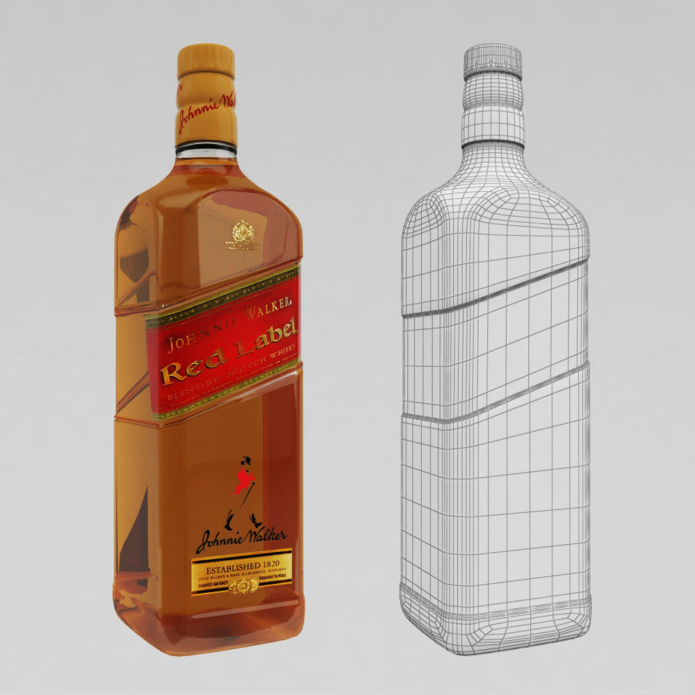Whiskey Bar Set 3D model_27