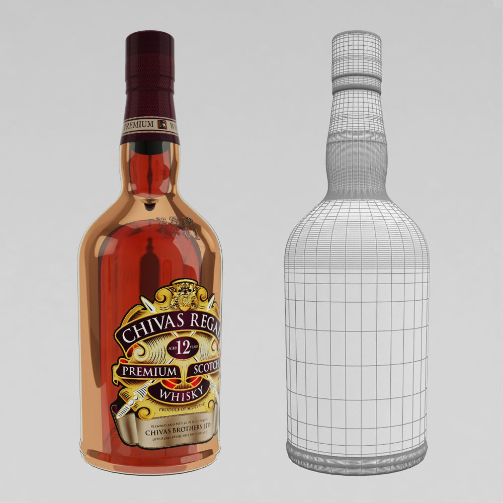 Whiskey Bar Set 3D model_35