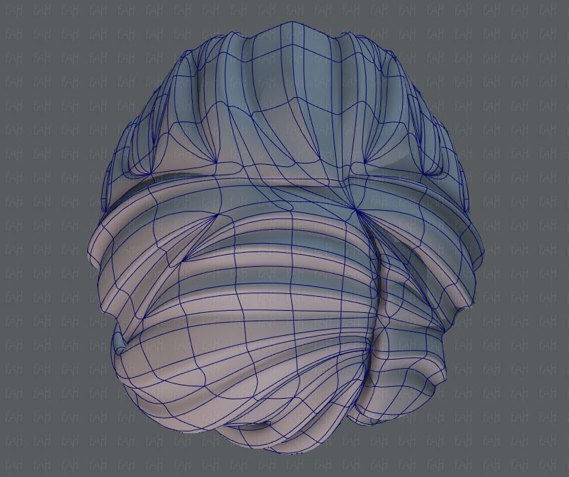 3D Hair style for boy V18 Low-poly 3D model_34