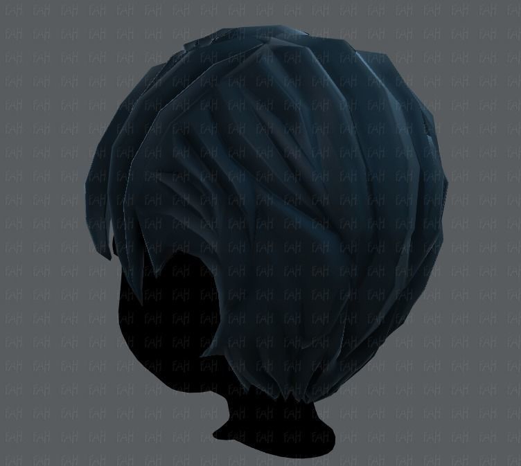 3D Hair style for boy V18 Low-poly 3D model_22