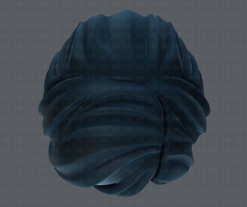 3D Hair style for boy V18 Low-poly 3D model_33