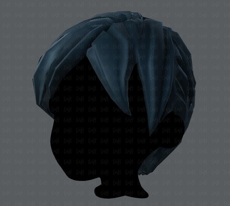 3D Hair style for boy V18 Low-poly 3D model_24