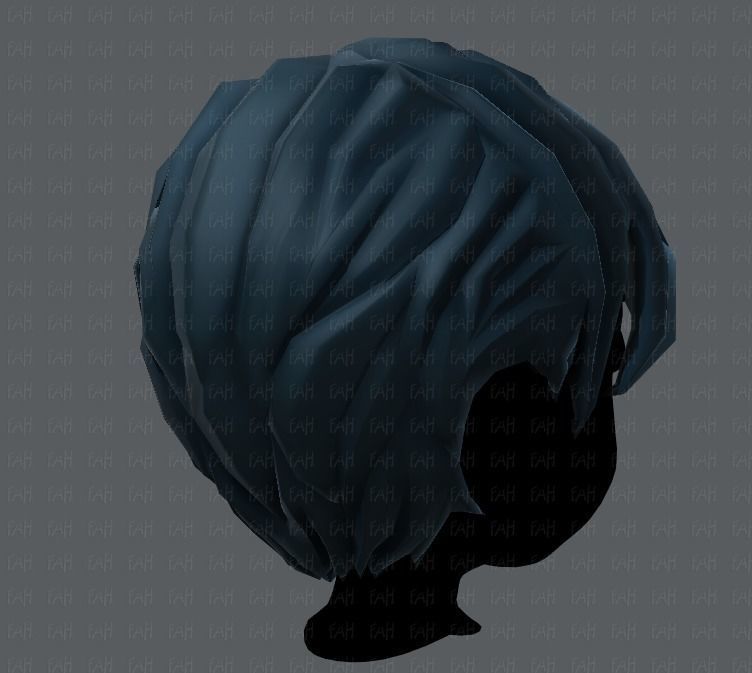 3D Hair style for boy V18 Low-poly 3D model_20