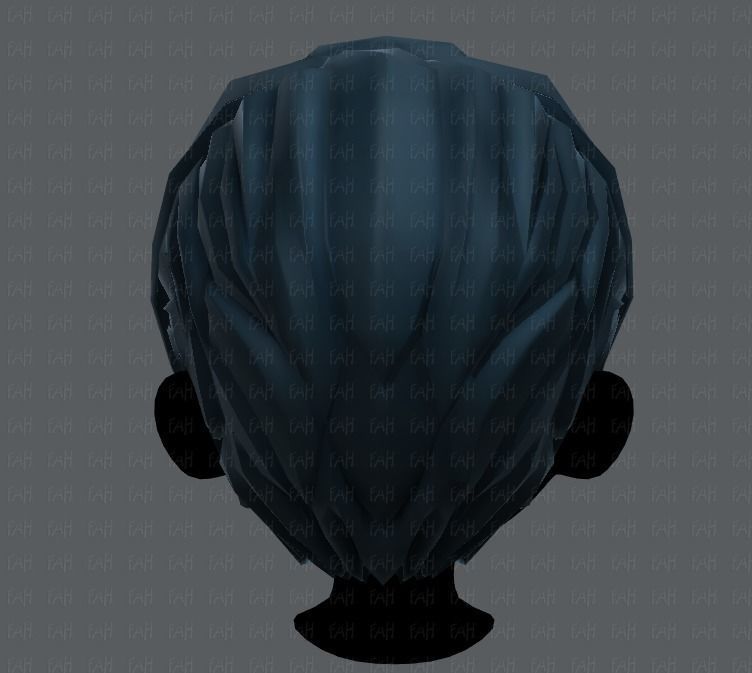 3D Hair style for boy V18 Low-poly 3D model_21