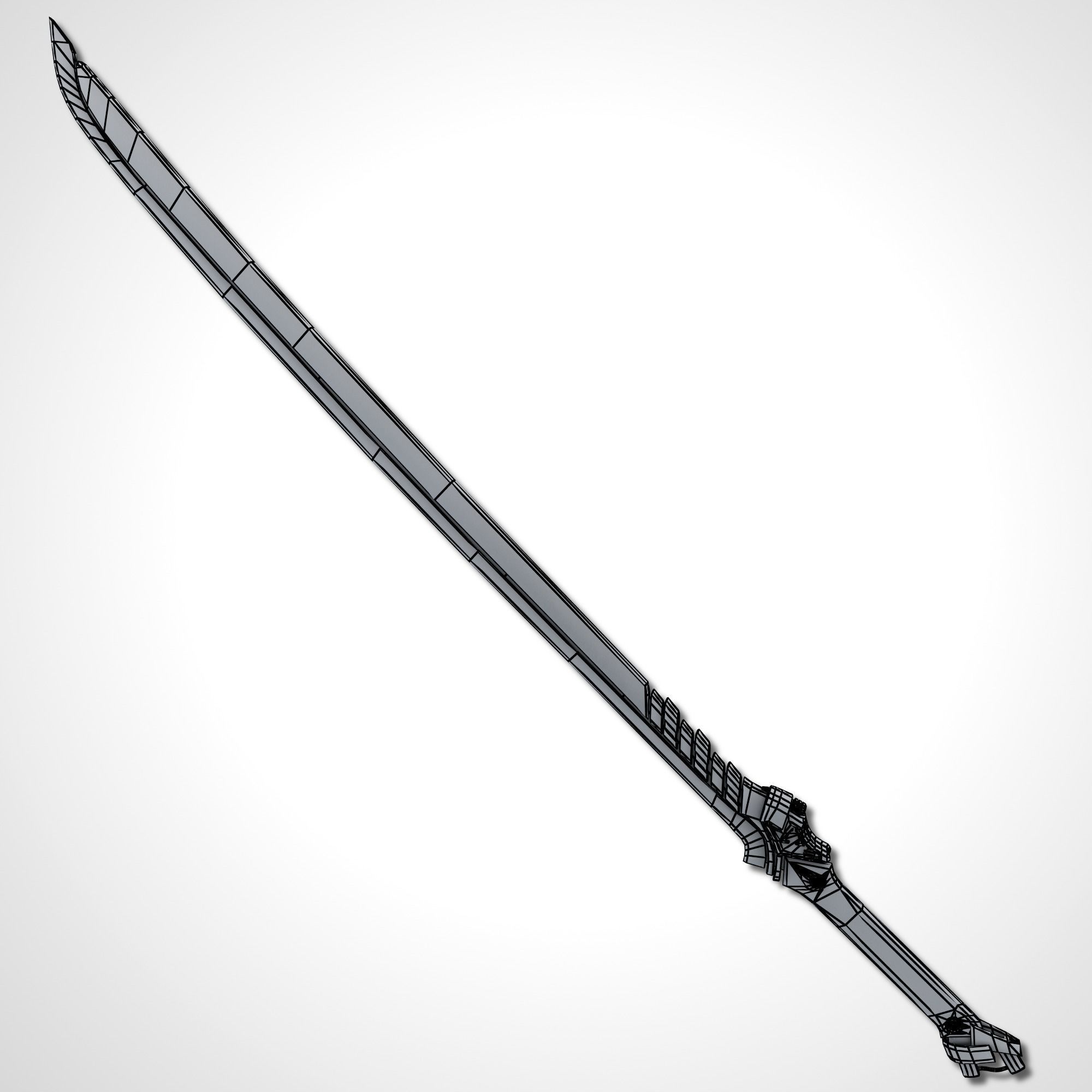 Sci-fi Swords Pack 1 Low-poly 3D model_39