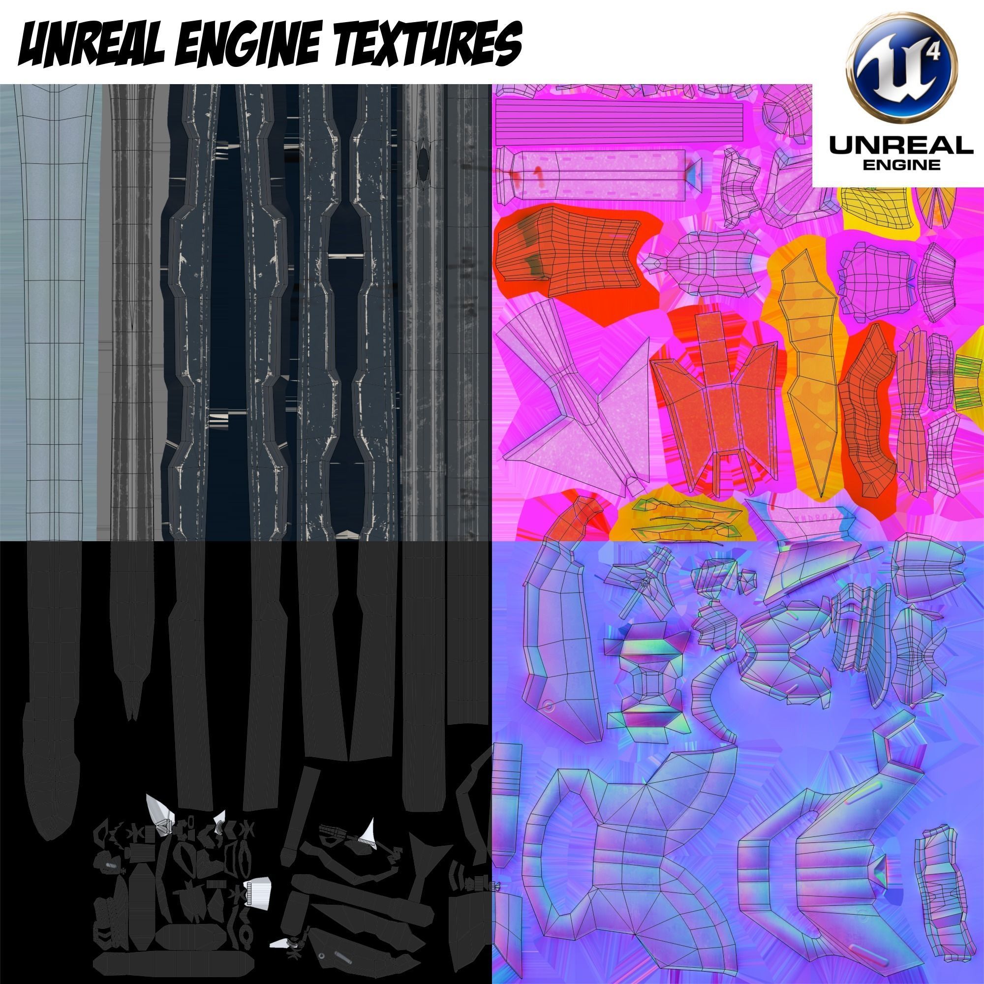 Sci-fi Swords Pack 1 Low-poly 3D model_32