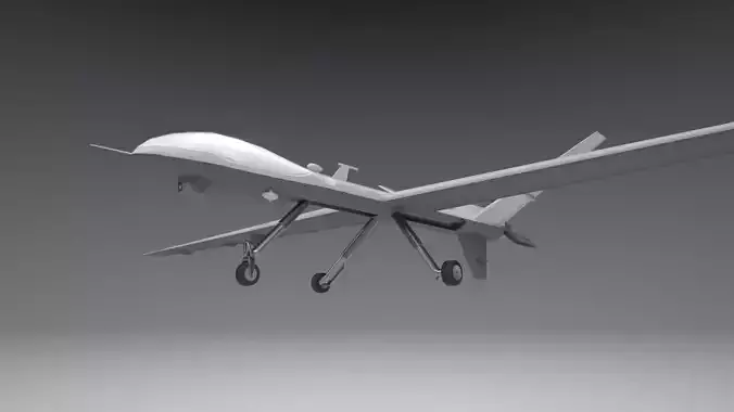MQ9 Reaper Drone Low-poly 3D model