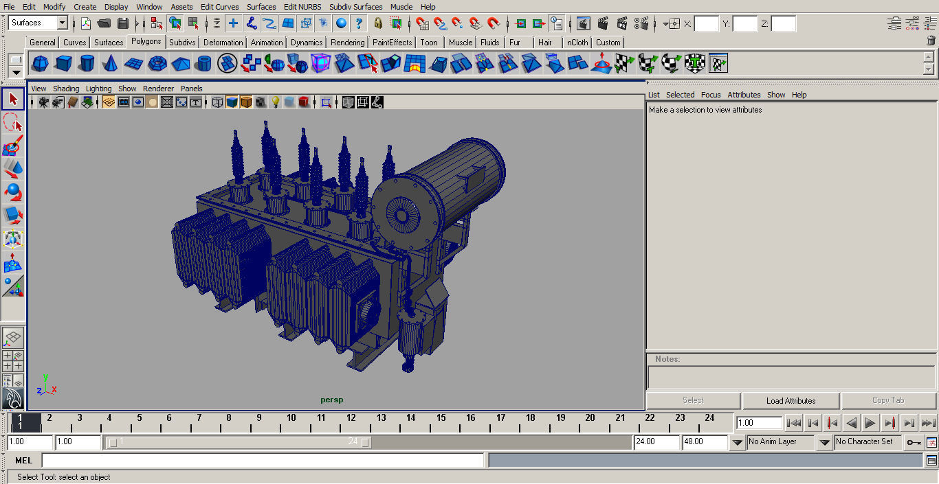 Electrical Transformer 1 Low-poly 3D model_18